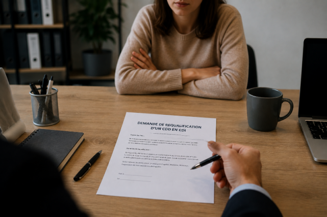Avocat requalification CDD Paris